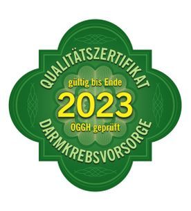 Qualitätszertifikat Darmkrebsvorsorge